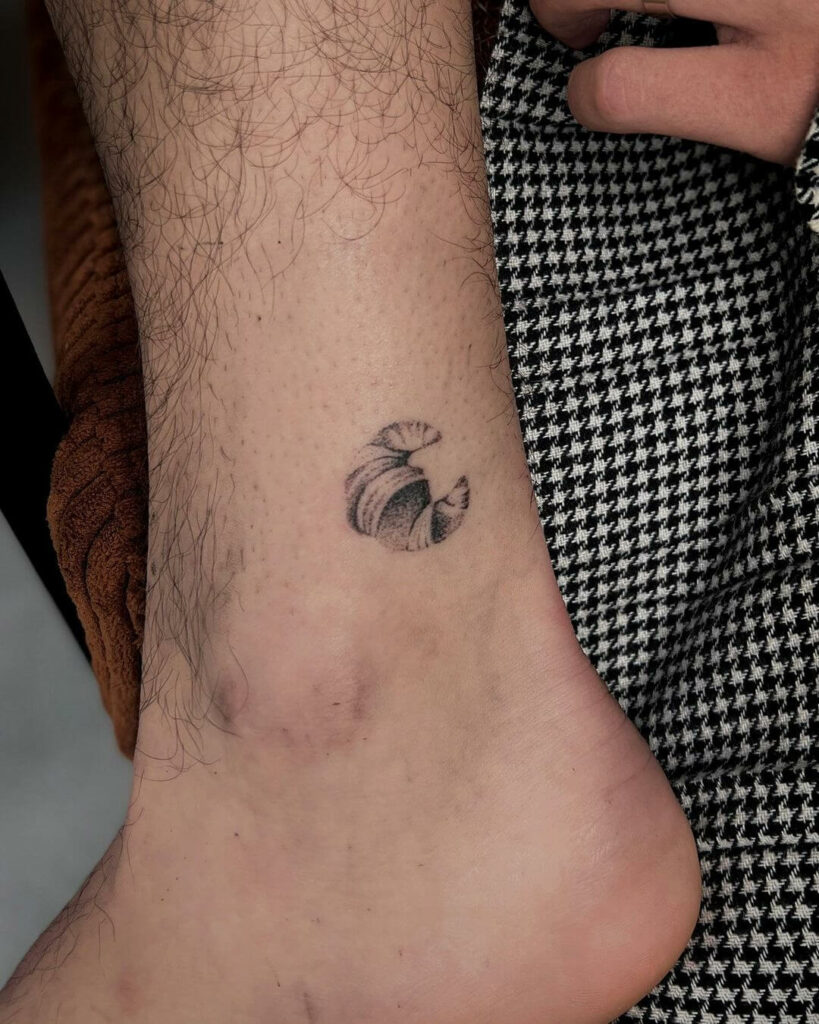 11+ Croissant Tattoo Ideas That Will Blow Your Mind! 11 Tiny Croissant Tattoo