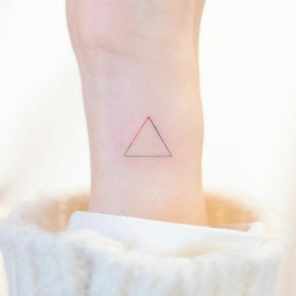 11+ Mind-Blowing Tattoo Ideas Like Britney Spears That Will Blow Your Mind! 19 Tiny Triangle Tattoos