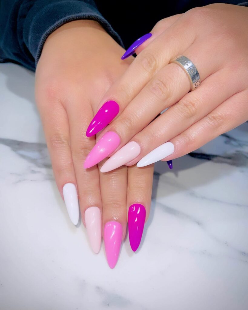 30 Latest Pink And Purple Nail Designs To Try In 2024! 43 To A Point