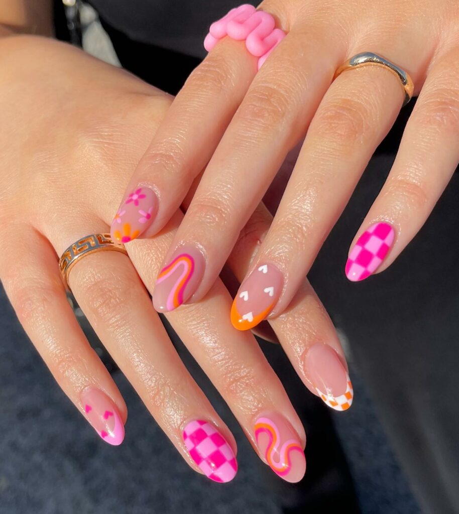 Playful and Fun 30 Barbie Nails To Try in 2024 31 Tomato Barbie Nails