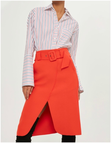 Topshop Belted Curse Wrap Midi Skirt £49 Topshop Belted Curse Wrap Midi Skirt