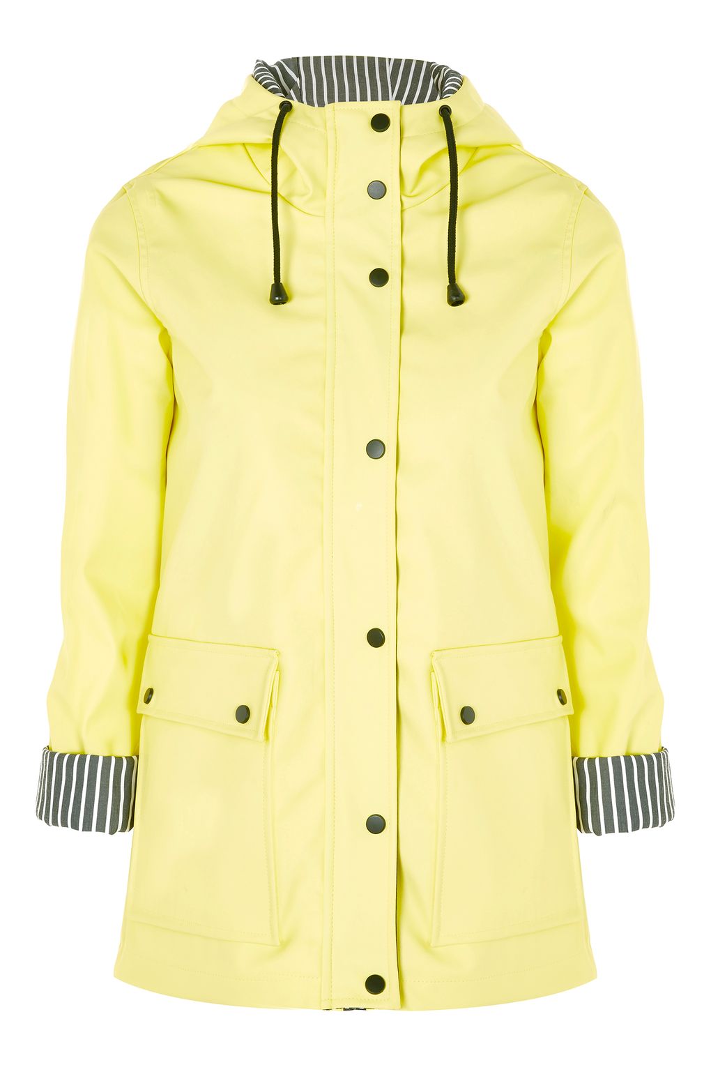 Topshop – Hooded Raincoat Mac – £49 Yellow Hooded Raincoat Mac