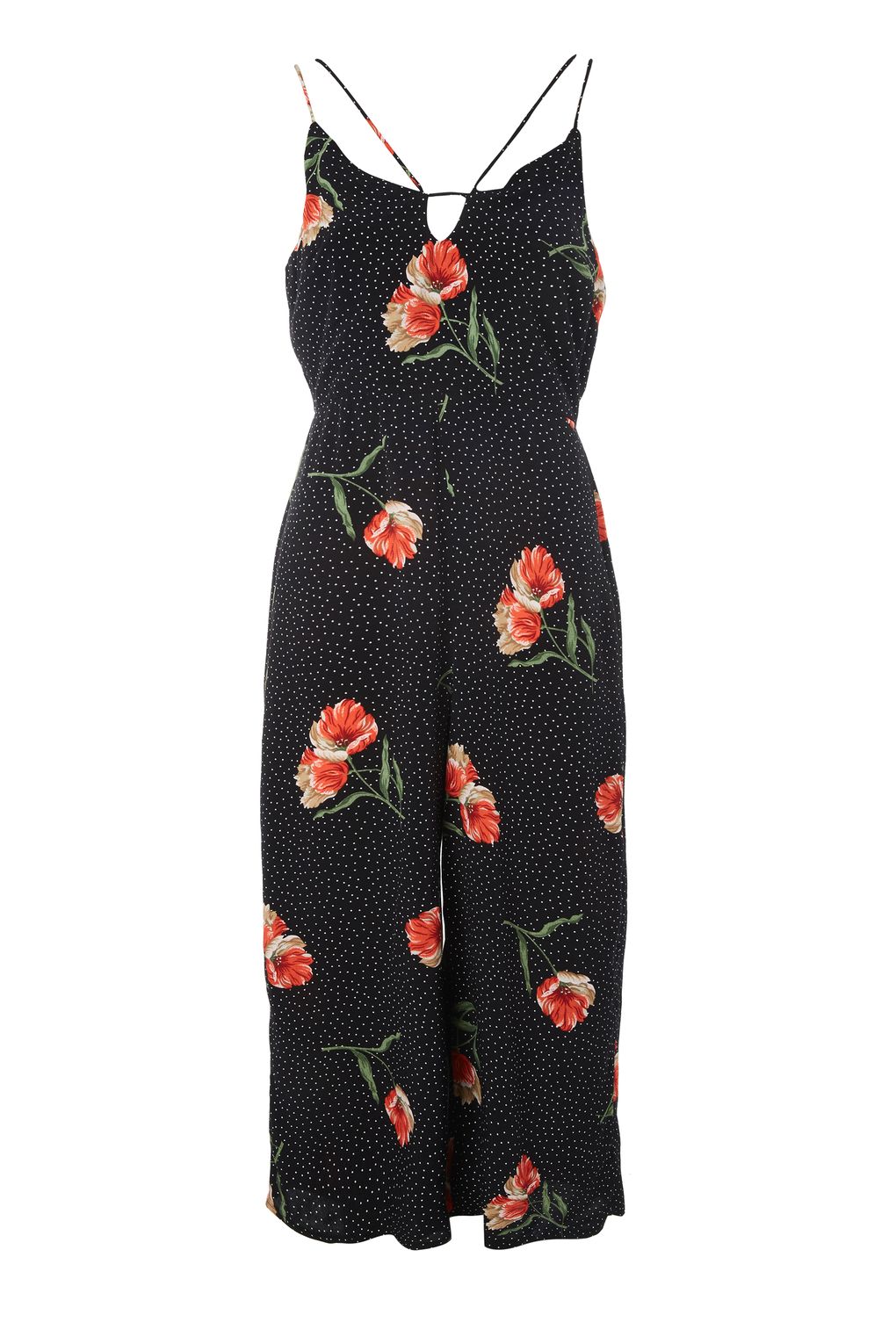 Topshop – PETITE Spot And Floral Print Jumpsuit – £42 Spot and Floral Jumpsuit