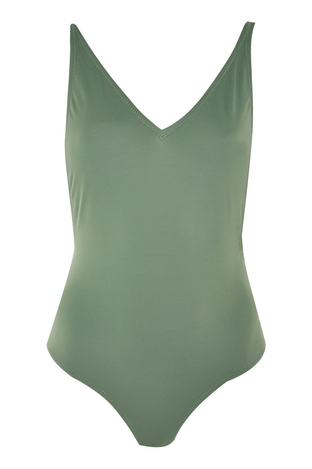 Topshop – Plunge Swimsuit – £20 Green Plunge Swimsuit