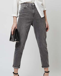 Topshop MOTO Grey Mom Jeans Topshop MOTO Grey Mom Jeans