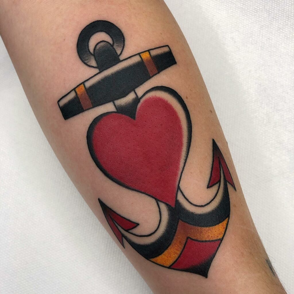 10+ Traditional Tattoo Sleeve Fillers That Will Blow Your Mind! 17 Traditional Anchor Tattoo