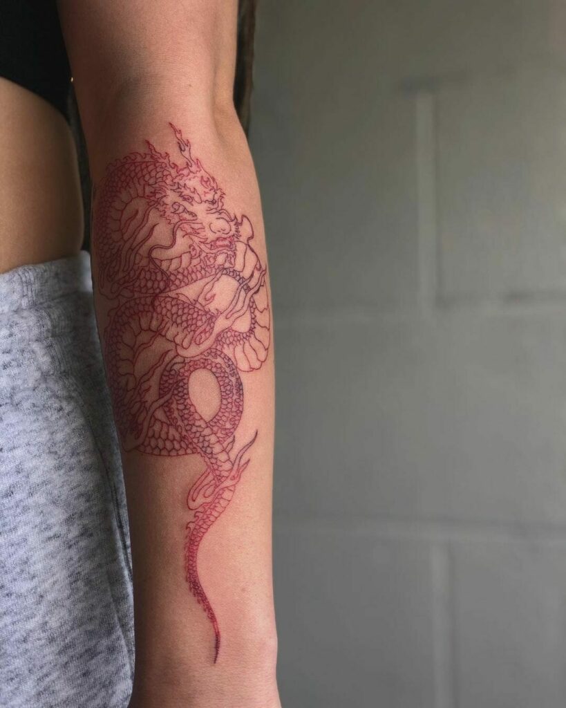 10+ Traditional Dragon Tattoo Ideas You Have to See to Believe! 17 Traditional Chinese Red Dragon Tattoo