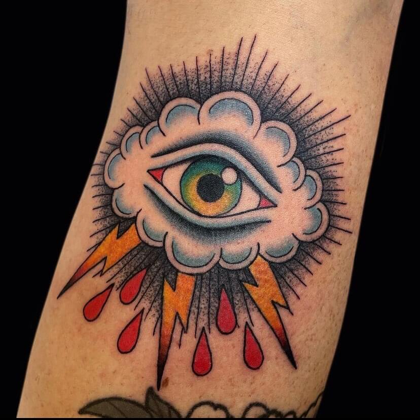 12+ Eye Tattoo On Forearm Ideas To Inspire You! 17 Traditional Color Eye Tattoos