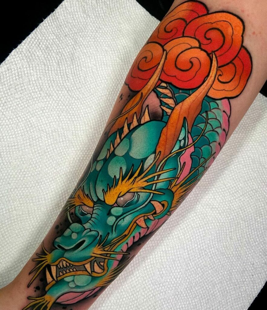 10+ Traditional Dragon Tattoo Ideas You Have to See to Believe! 10 Traditional Dragon Tattoo