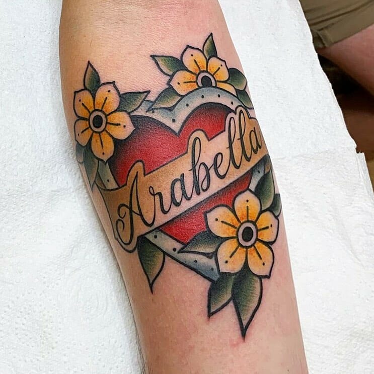 10+ Traditional Tattoo Sleeve Fillers That Will Blow Your Mind! 18 Traditional Heart Tattoos ideas