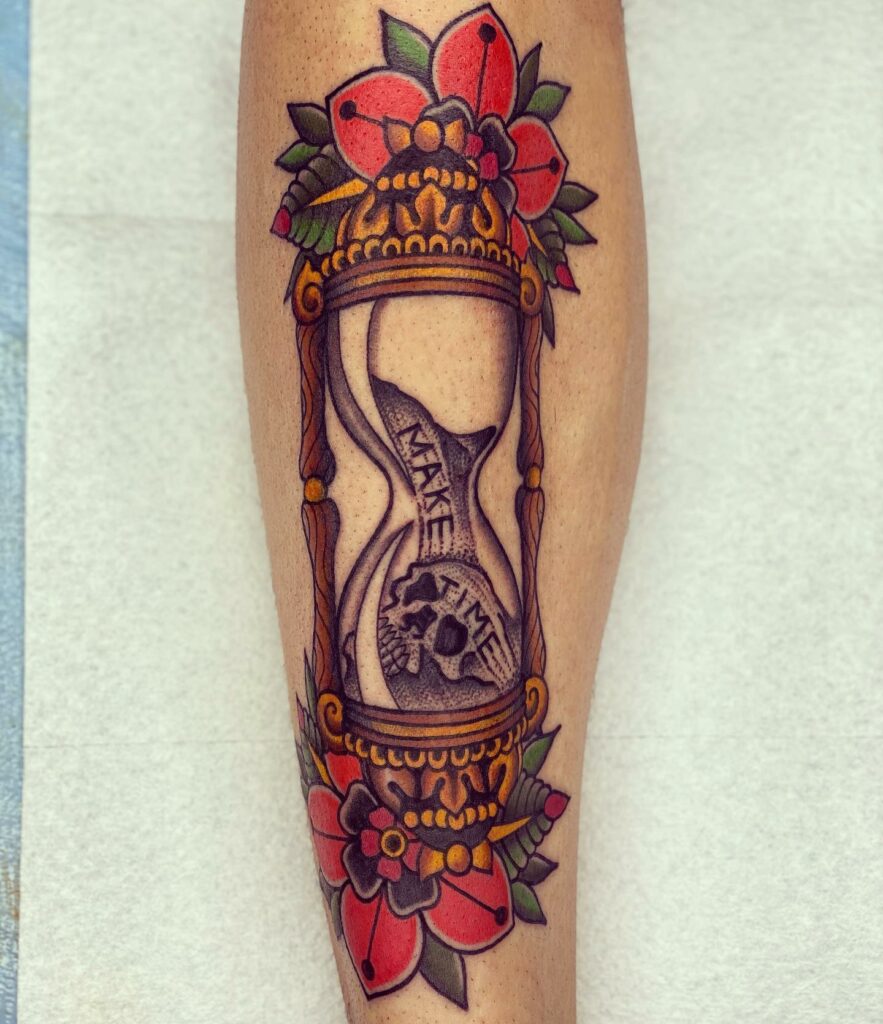 10+ Traditional Tattoo Sleeve Fillers That Will Blow Your Mind! 19 Traditional Hourglass Tattoo