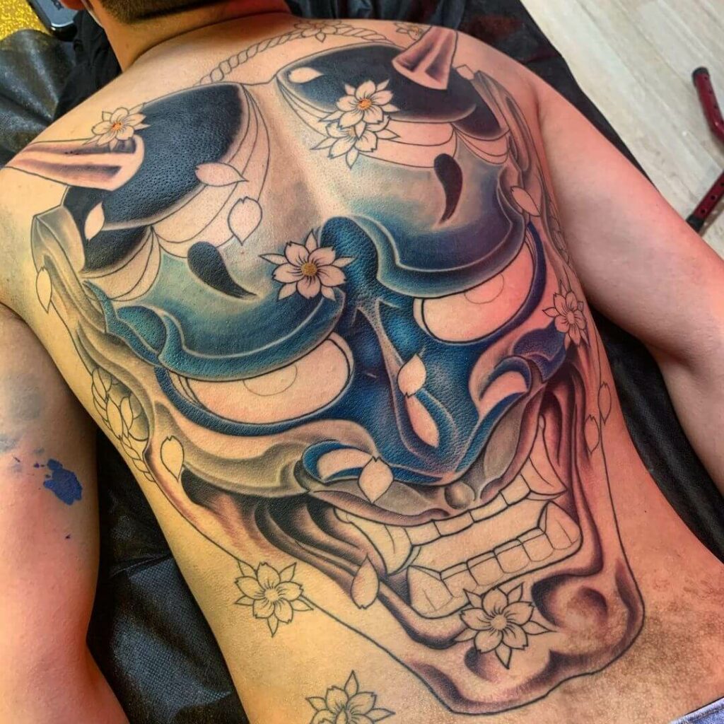 12+ Full Back Japanese Tattoo Ideas To Inspire You 16 Traditional Japanese Mask Full Back Tattoo