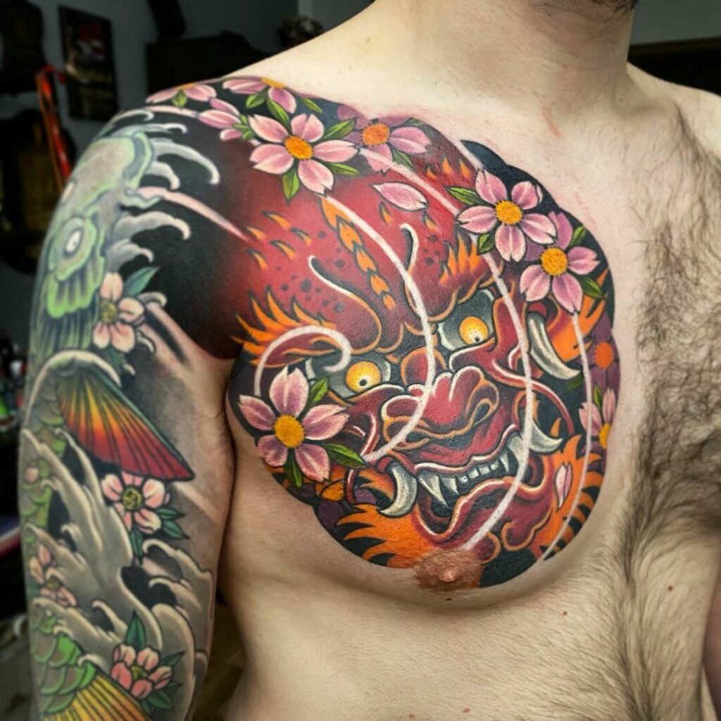 11+ Japanese Traditional Tattoo Ideas You Have To See To Believe! 22 Traditional Japanese Mask Tattoo Designs