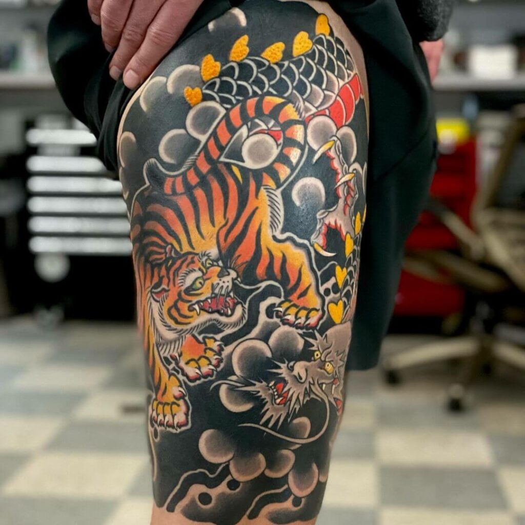 11+ Traditional Japanese Tattoo Ideas You Have To See To Believe! 11 Traditional Japanese Tattoos With Tiger
