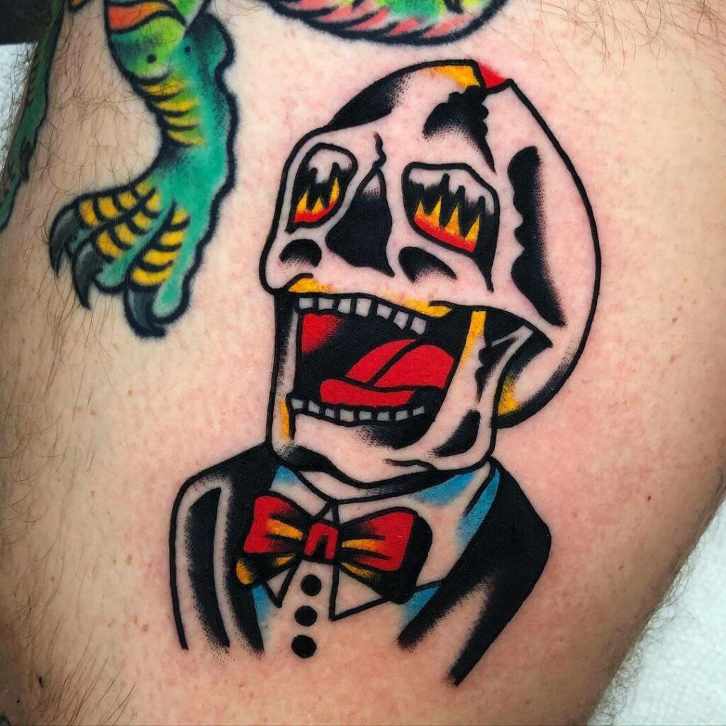 21+ Traditional Tattoo Flash Ideas You Have To See To Believe! 11 Traditional Skull Tattoo Flash