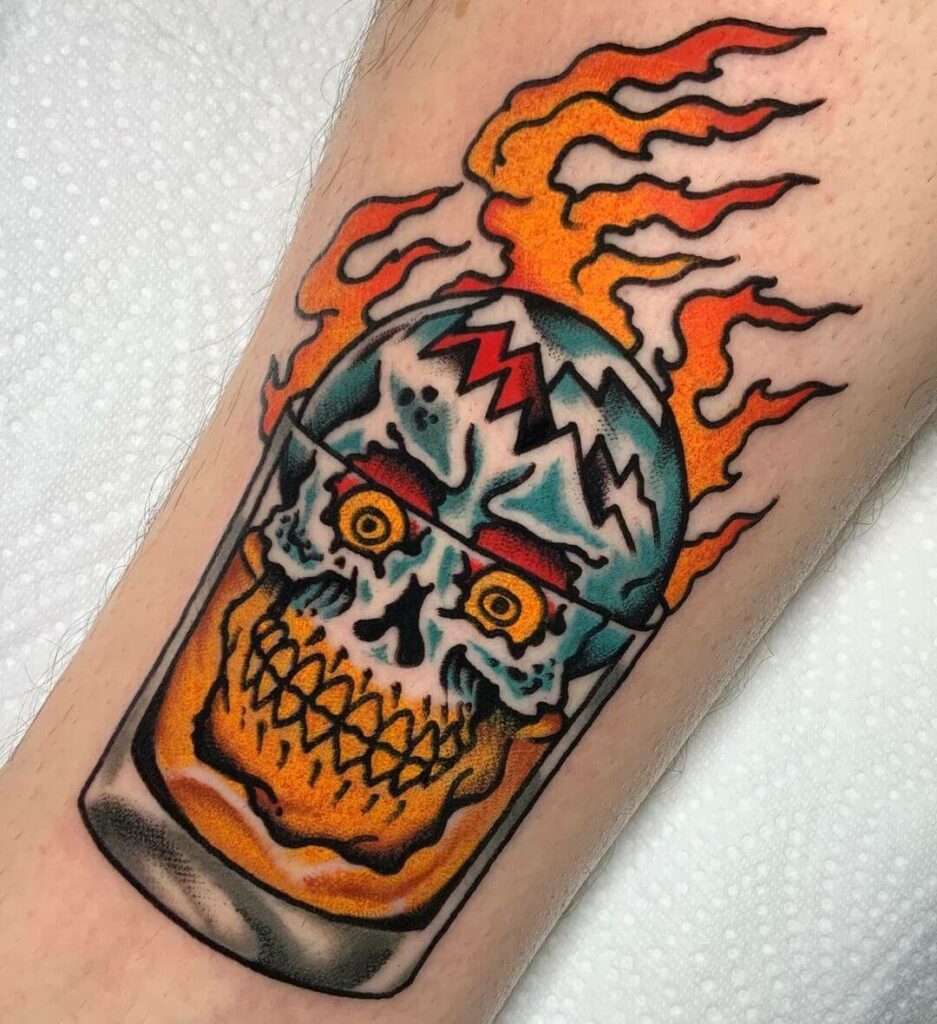 21+ Traditional Tattoo Flash Ideas You Have To See To Believe! 12 Traditional Skull Tattoos Flash