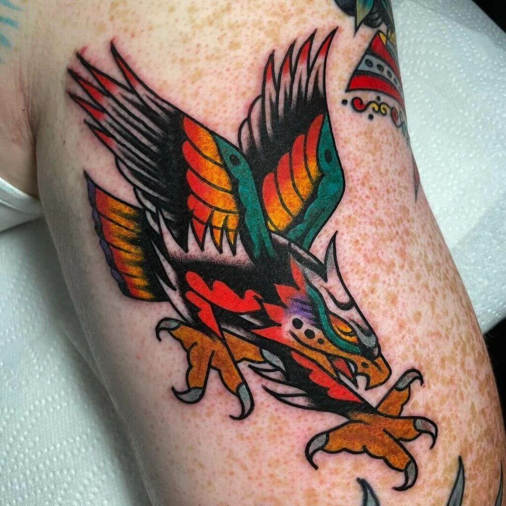 11+ Classic Tattoo Style Ideas That Will Blow Your Mind! 12 Traditional Tattoo Style Eagle