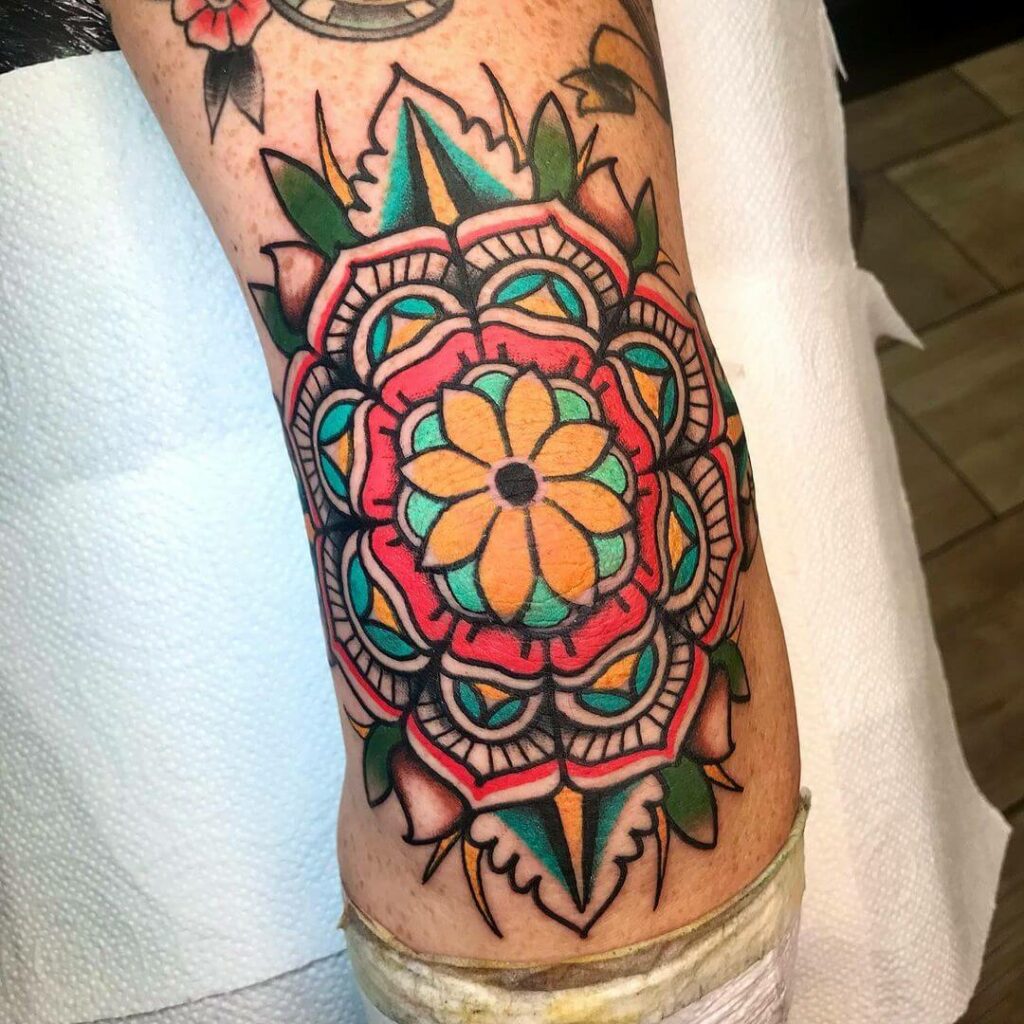 11+ Classic Tattoo Style Ideas That Will Blow Your Mind! 11 Traditional Tattoo Style Mandala