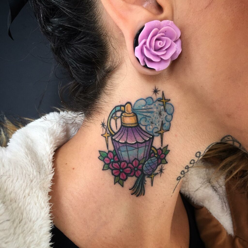 11+ Perfume Tattoo Ideas That Will Blow Your Mind! 19 Traditional Temporary Tattoo With Perfume