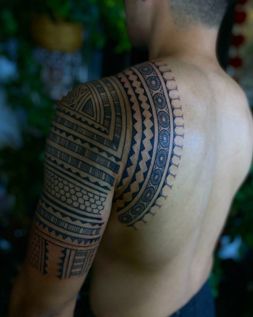 11+ Back Of Bicep Tattoo Ideas That Will Blow Your Mind! 12 Tribal Back Of Arm Tattoo