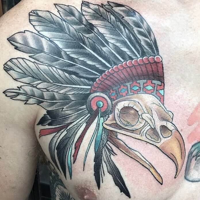 11+ Eagle Skull Tattoo Ideas That Will Blow Your Mind! 17 Tribal Eagle Skull Tattoo