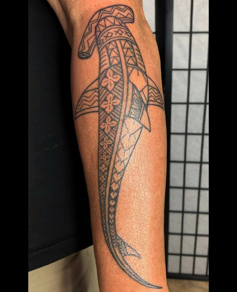 11+ Tribal Shark Tattoo Ideas You Have To See To Believe! 11 Tribal Hammerhead Shark Tattoo