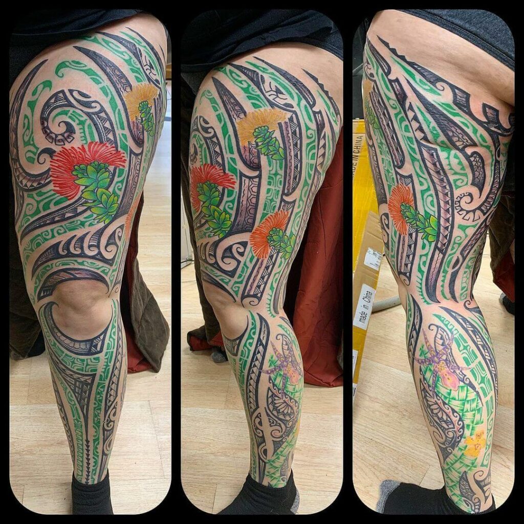12+ Leg Tribal Tattoo Ideas To Inspire You! 17 Tribal Leg Flower Art For Women