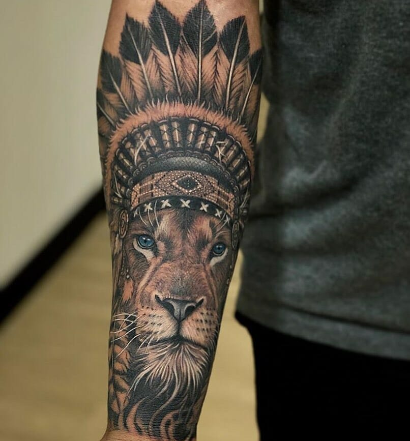 10+ Forearm Lion Tattoo Ideas That Will Blow Your Mind! 12 Tribal Lion Tattoo