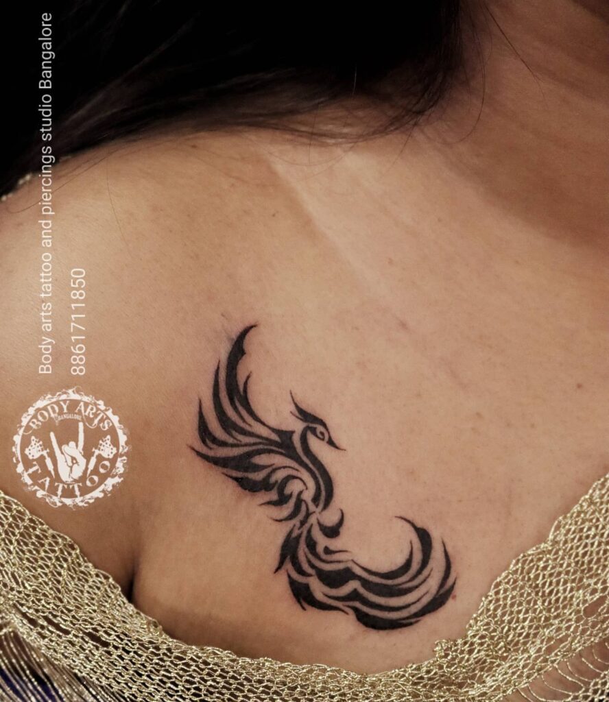 11+ Unique Phoenix Tattoo Small Ideas That Will Blow Your Mind! 16 Tribal Phoenix Tattoos