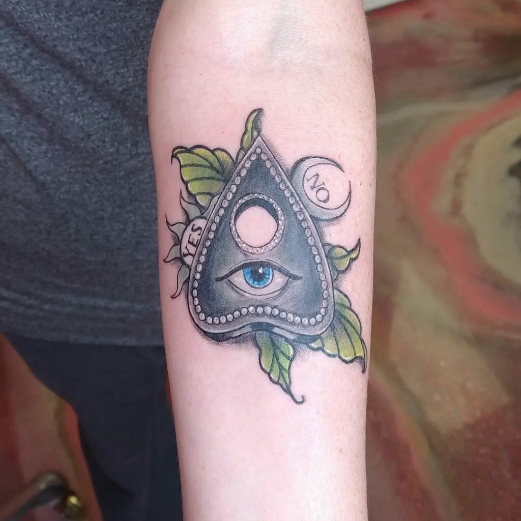11+ Planchette Tattoo Ideas You Have To See To Believe! 12 Tribal Planchette Tattoo