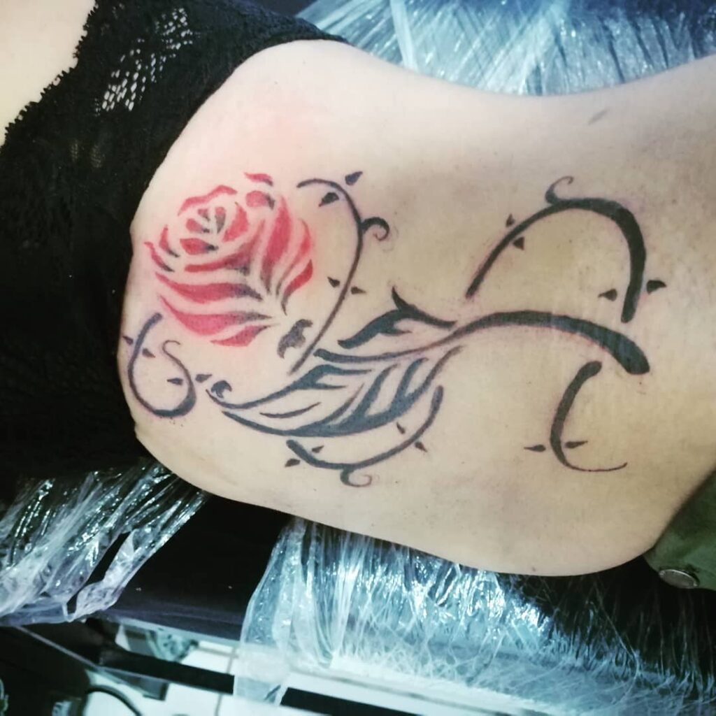 11+ Tribal Rose Tattoo Ideas You Have To See To Believe! 14 Tribal Rose Tattoo On Back