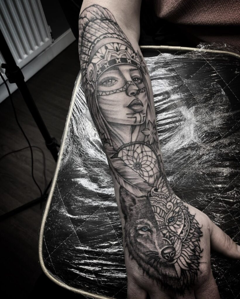 11+ Wolf Half Sleeve Tattoo Ideas That Will Blow Your Mind! 16 Tribal Wolf Tattoos
