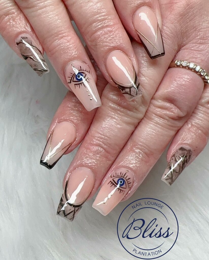 Get Graceful with 30 Ballerina Nail Designs for 2024 39 Tribal ballerina nails