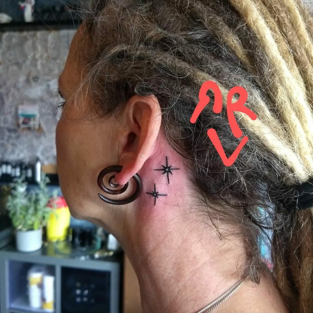 12+ Star Tattoo Behind Ears Ideas To Inspire You! 11 Twinkling Star Tattoo