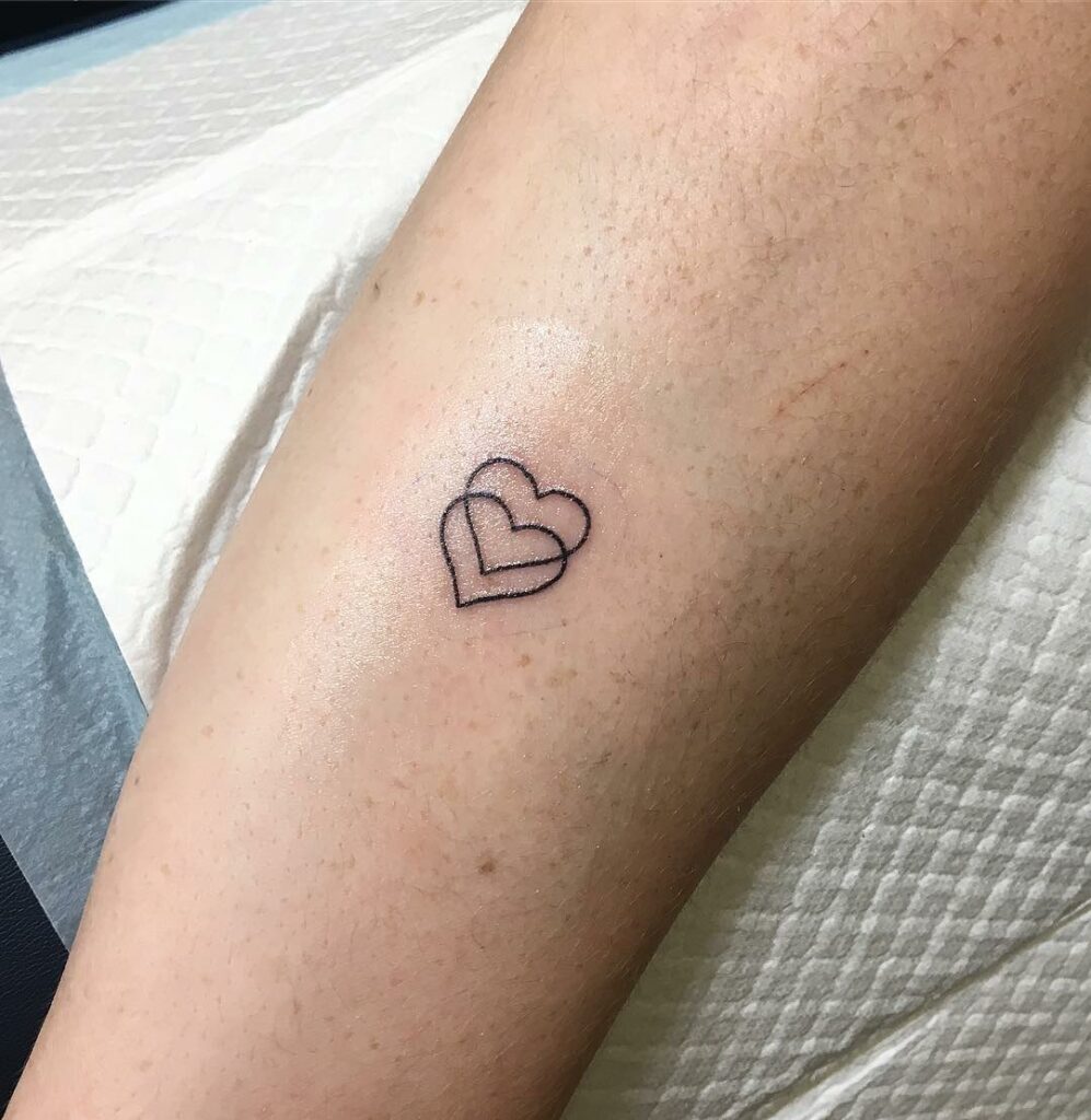 11+ Outline Heart Tattoo Ideas That Will Blow Your Mind! 14 Two Heart Tattoos