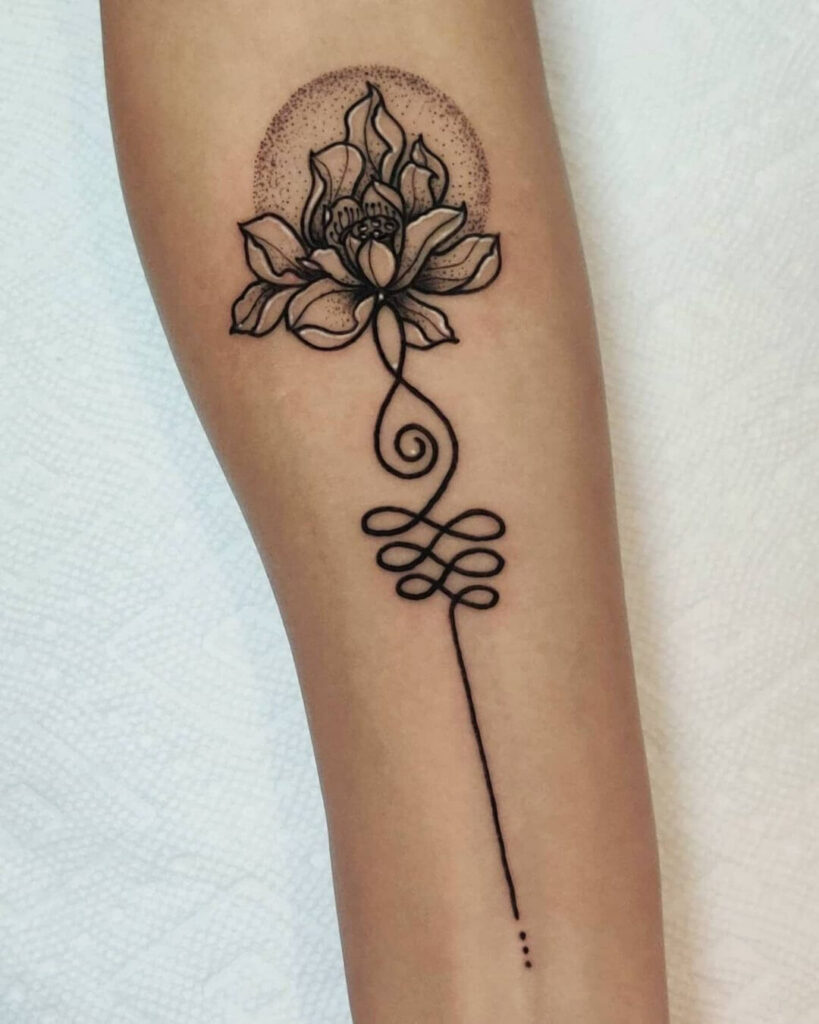 12+Zen Tattoo Ideas To Inspire You 14 Unalome Lotus Tattoo