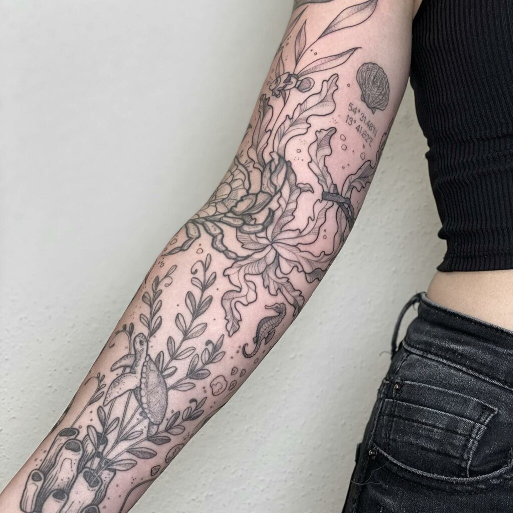 14+ Tattoo Styles Sleeve Ideas That Will Blow Your Mind! 18 Underwater Sleeve Tattoo