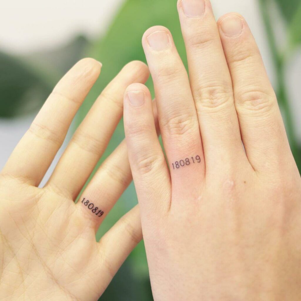 12+ Minimalist Couple Tattoo Ideas To Inspire You! 13 Unique Date Couple Tattoo