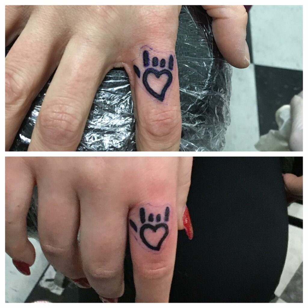 17+ Finger Heart Tattoo Ideas To Inspire You! 18 Unique Heart Finger Tattoos