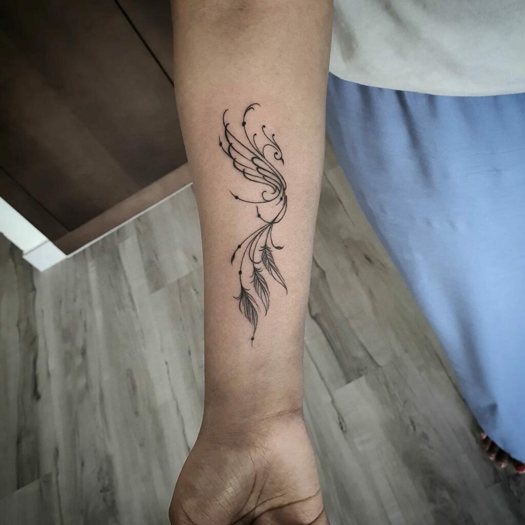 11+ Unique Phoenix Tattoo Small Ideas That Will Blow Your Mind! 10 Unique Phoenix Tattoo