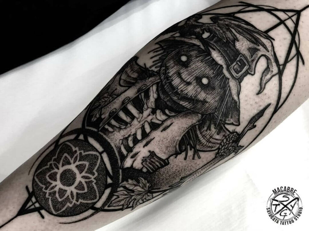 11+ Macabre Tattoo Ideas that Will Blow Your Mind! 15 Unreal Scarecrow Tattoo