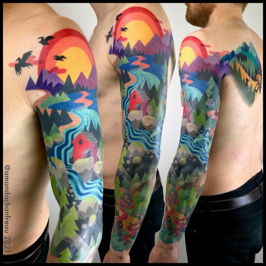 14+ Fantasy Tattoo Ideas To Inspire You! 14 Vibrant And Vividly Colourful Fantasy Tattoos