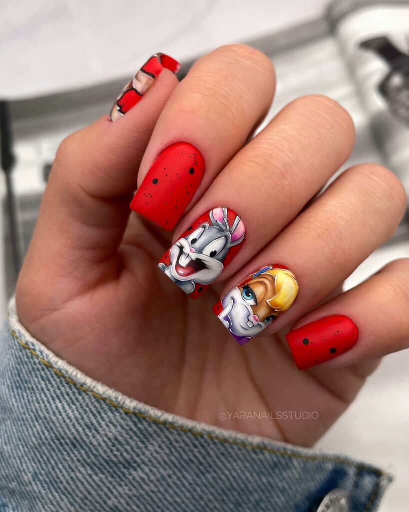 Enjoy 64 Cartoon Nails to Try in 2024 10 Vibrant Animated Cartoon Nails