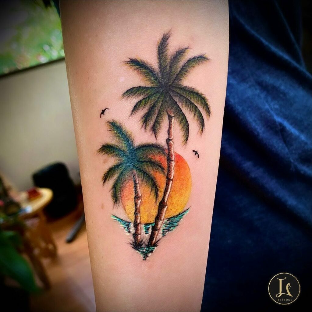 11+ Traditional Beach Tattoo Ideas That Will Blow Your Mind! 17 Vibrant Beach Tattoo
