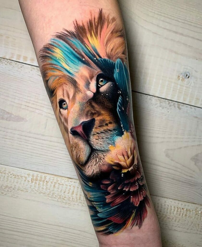 10+ Forearm Lion Tattoo Ideas That Will Blow Your Mind! 18 Vibrant Lion Tattoo