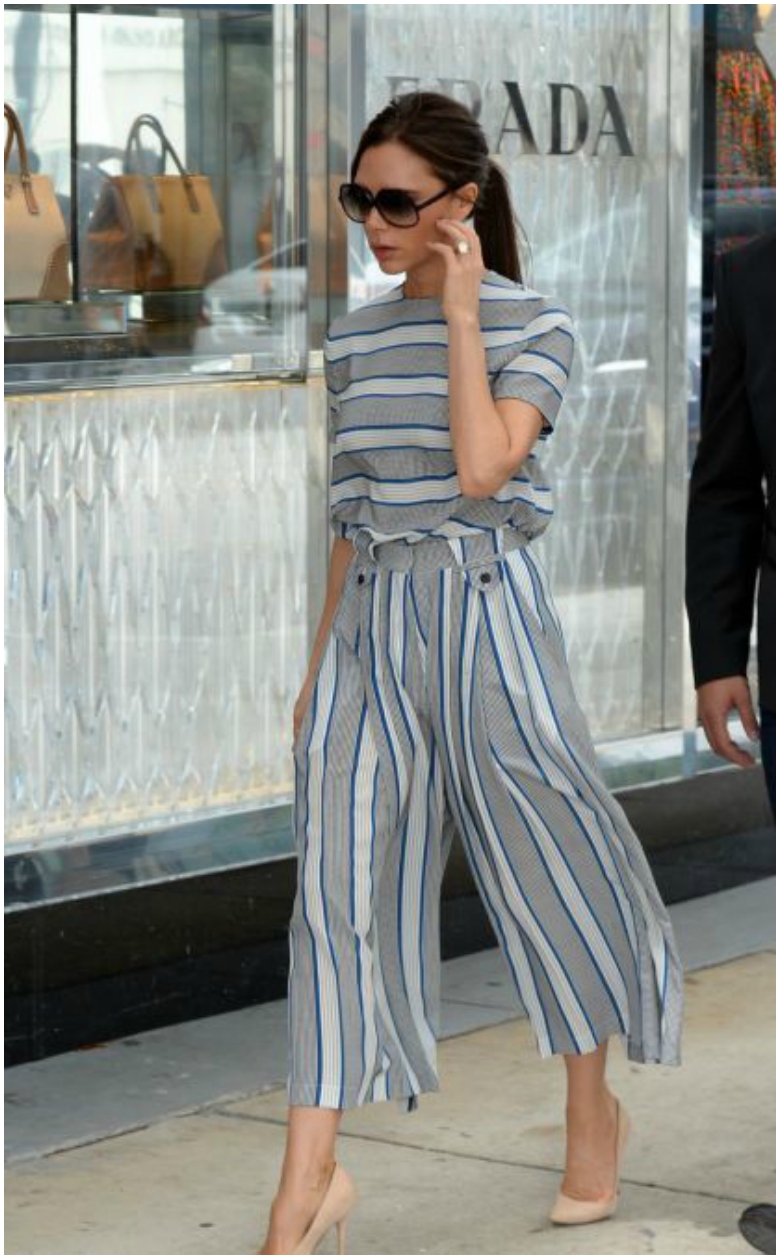 Back to Business: The Work Clothes to Invest in Now 34 Victoria Beckham grey stripe jumpsuit