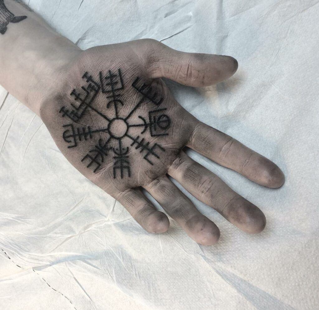 11+ Viking Raven Tattoo Ideas That Will Blow Your Mind! 18 Viking Compass Tattoo Ideas