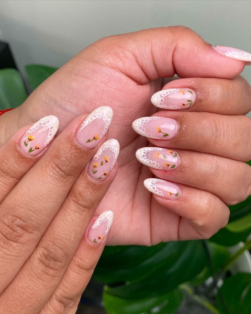 55 Latest Short Acrylic Nail Designs To Try In 2024! 48 Vintage Florals
