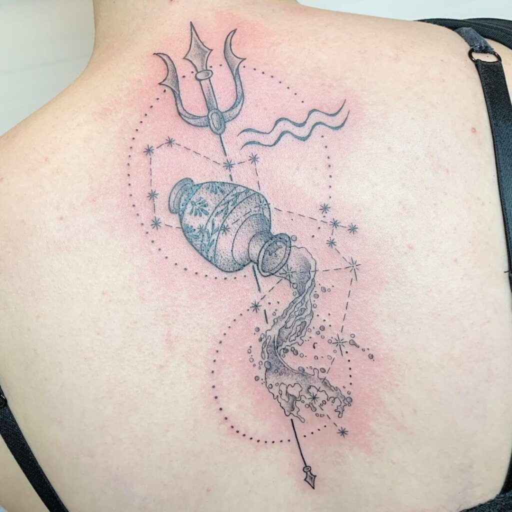 11 Latest Aquarius Constellation Tattoos To Inspire You In 2024! 13 Water-Bearer And Constellation Design For The Aquarius Zodiac Sign