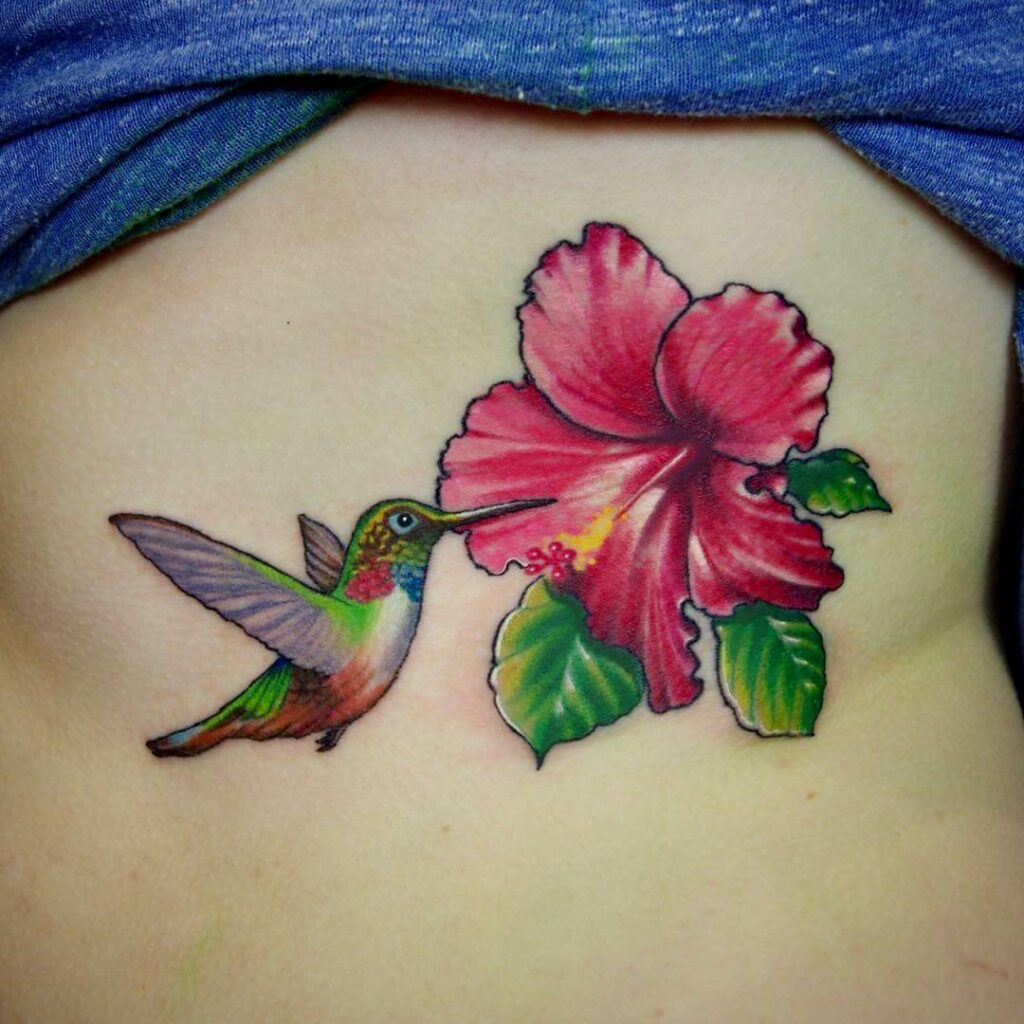 11+ Floral Watercolor Tattoo Ideas That Will Blow Your Mind 11 Watercolor Hummingbird Flower Tattoo